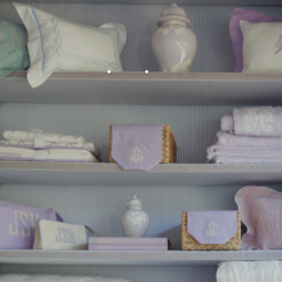 30th logo animating over an image of a shelf