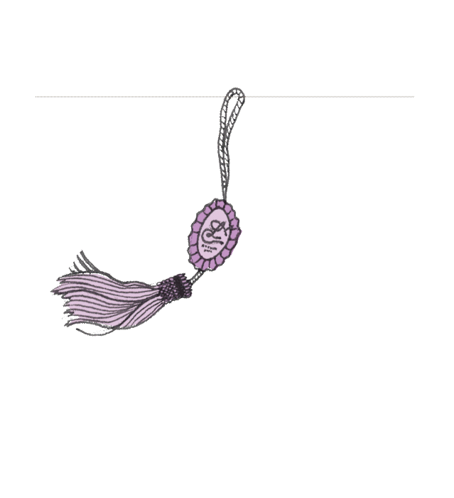 An animated tassel and picture of the showroom